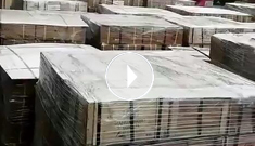 辰力吊裝帶、吊索具產品集裝箱排隊裝箱中，準備出口