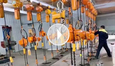 辰力電動(dòng)葫蘆車間員工工作視頻