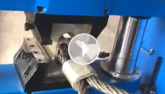 “辰力”300噸壓套機，壓制30毫米鋼絲繩輕松一次成型